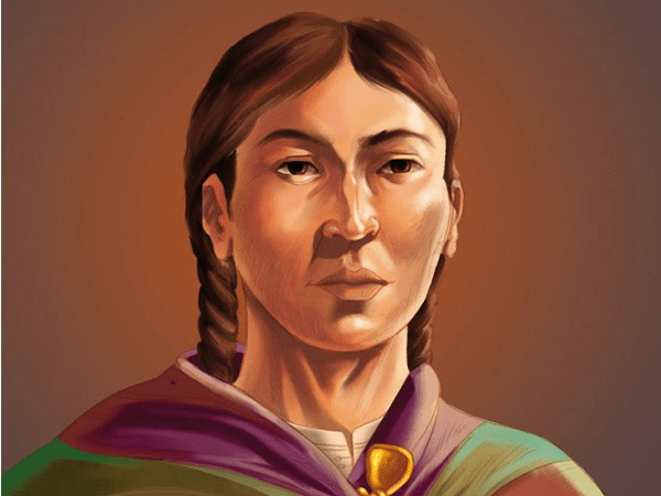 Illustración de la lideresa Gregoria Apaza, importante figura de las mujeres indígenas en américa latina. 