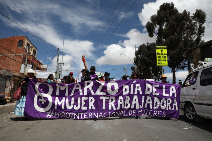 Marcha del 9M en las ciudades de El Alto y La Paz. CAROLA ANDRADE
