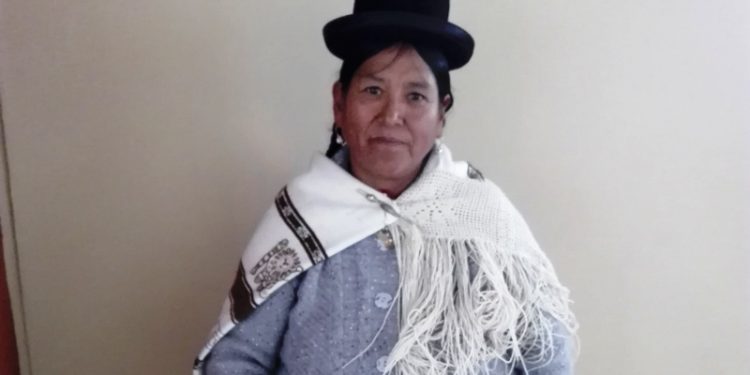 La partera Ana Choque, representante departamental de sus colegas en La Paz. Foto: Ana Choque
