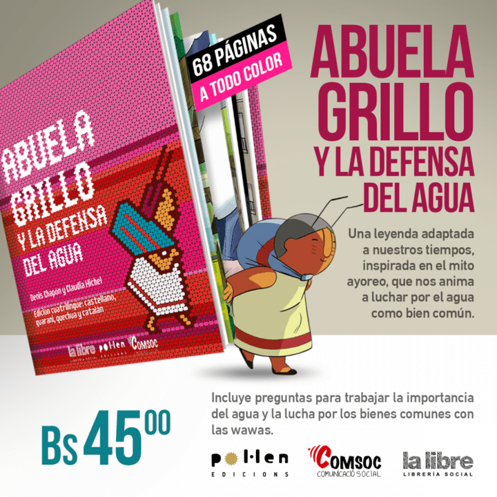 La Abuela Grillo y su lucha regresan en un libro para wawitas