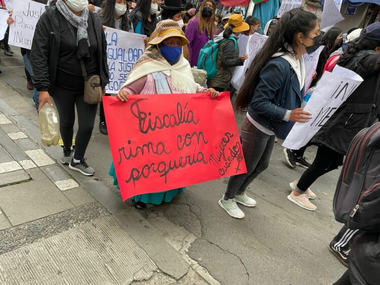 Gran Marcha de las Mujeres en La Paz, Bolivia