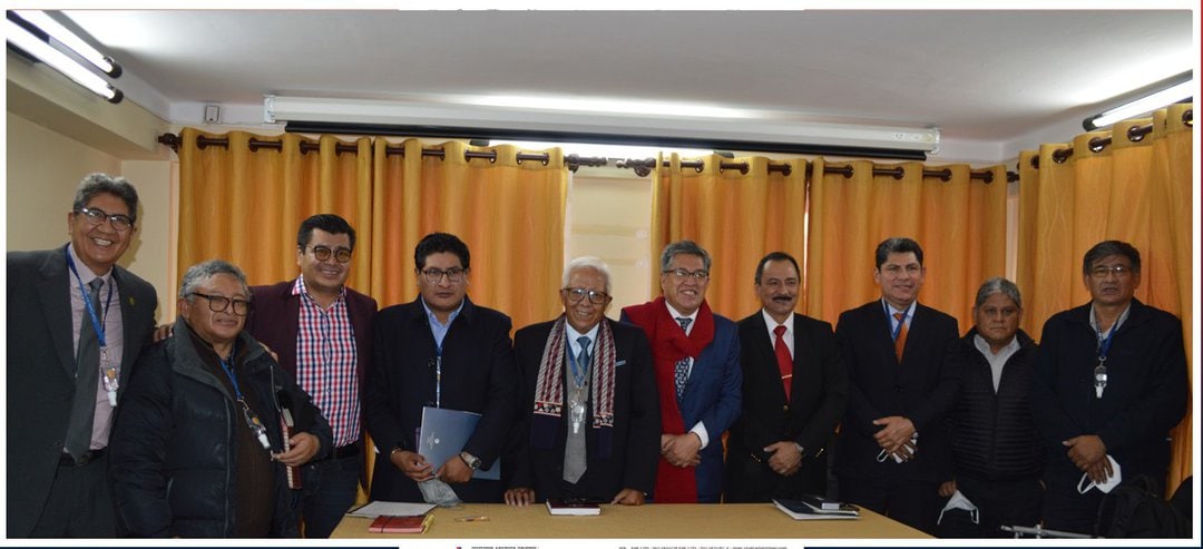 Rectores de las universidades de Bolivia en una reunión en 2022