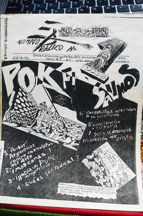 Portada de un fanzine artesanal en blanco y negro sobre anarquismo en El Alto y Bolivia