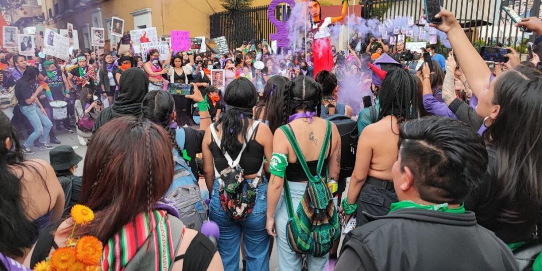 Marchas del 8M en Cochabamba, Bolivia, en 2023