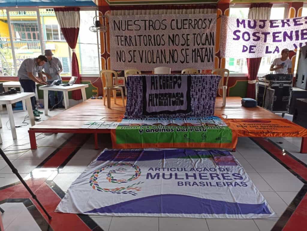 Espacio de deliberación del Tribunal de Justicia y Defensa de los Derechos de las Mujeres de la Panamazonía en el XI FOSPA 