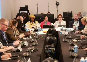 La directora de Muy Waso en un panel del Foro de París por la Paz dedicado a la desinformación.