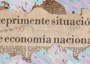 Recorte de prensa sobre la crisis económica en Bolivia en la década de los 70.
