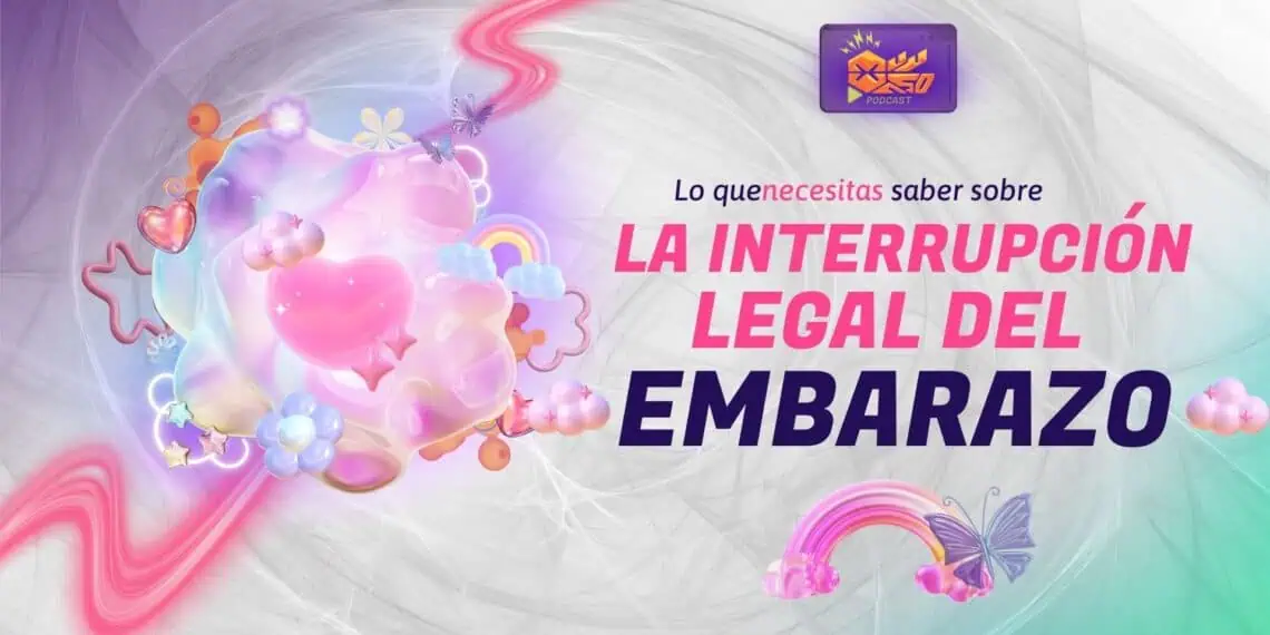 Un banner sobre la Interrupción Legal del Embarazo en Bolivia