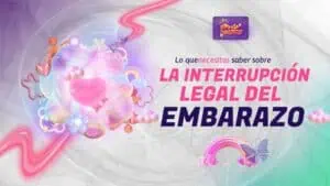 Un banner sobre la Interrupción Legal del Embarazo en Bolivia