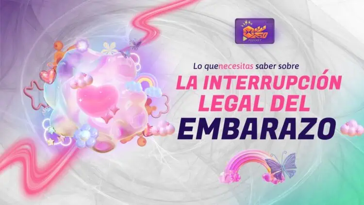 Un banner sobre la Interrupción Legal del Embarazo en Bolivia