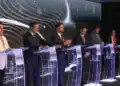 Candidatos a la presidencia 2025, en las elecciones bolivianas, en el escenario del tercer debate presidencial.